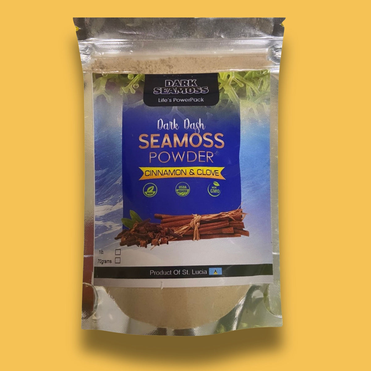 Dark Seamoss Dark Dash Cinnamon & Clove Sea Moss Powder