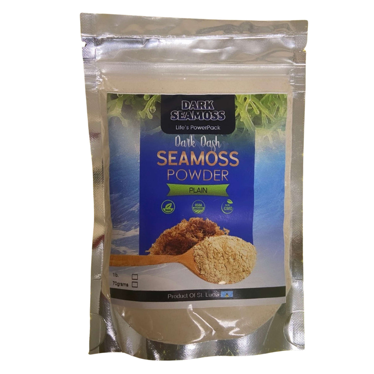 Dark Seamoss Dark Dash Plain Sea Moss Powder